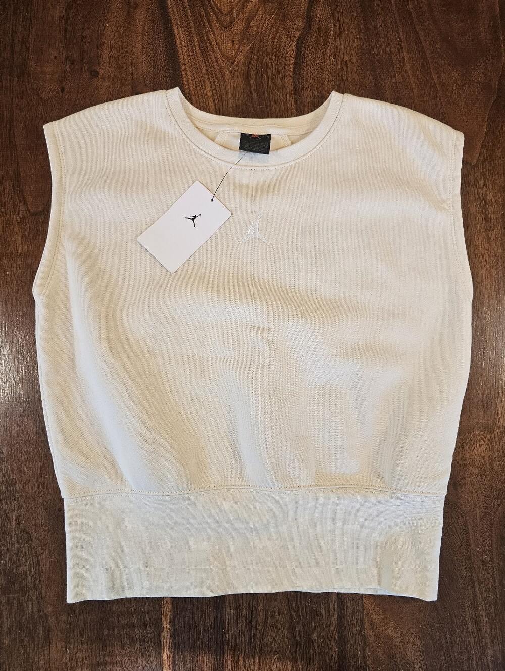 Jordan Cream Colored Tank Fleece Vest Girls Size XL